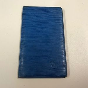 Louis Vuitton "MALLETIER" Long Wallet - Blue Epi Leather